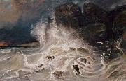 Paul Huet Breakers at Granville (mk09) oil painting artist